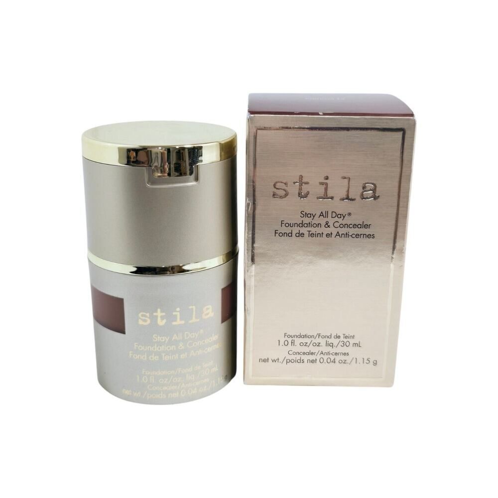 Stila Stay All Day Foundation & Concealer Brand New In Box #15 Espresso